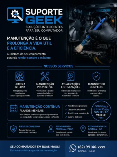 Limpeza profissional de computadores