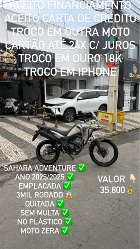SAHARA 300 2025/2025 vendo ou troco