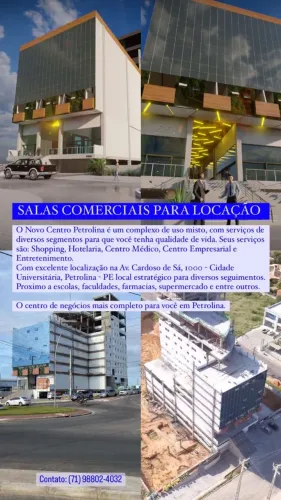novo centro Petrolina salas comercial a venda