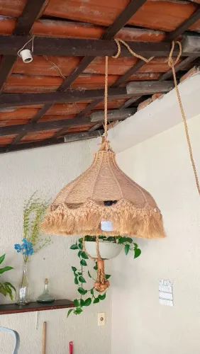 Luminária rústica