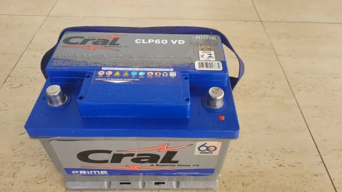 Bateria CRAL 60 Ampéres. SEMINOVA 60A <br>
