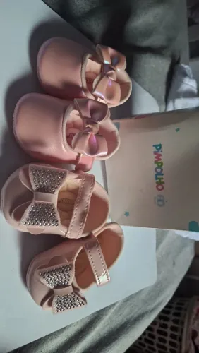 Sapatinho de bebê menina princesa 