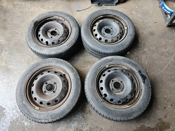 Jogo de rodas aro 14 originais peugeot 207 com pneus 175/65R14