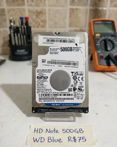 HD Notebook 500GB WD Blue!! Espaço e Confiabilidade!!