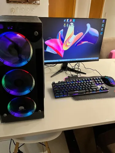 PC Gamer Completo - i5 12ª Ger. + GTX 1660 Super + 16GB + Monitor 24" + Teclado mecânico