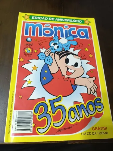 Gibi Mônica 35 anos - Edição Aniversário - Conservação Perfeita
