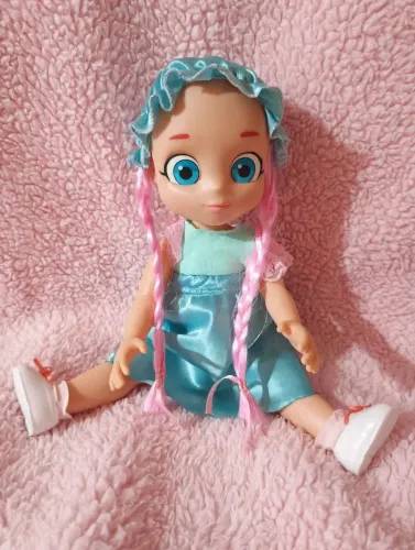 Boneca Baby Brink 40cm olhos grandes