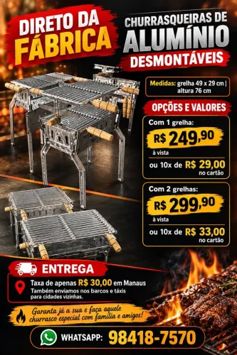 CHURRASQUEIRAS NA PROMO (leia o anúncio)