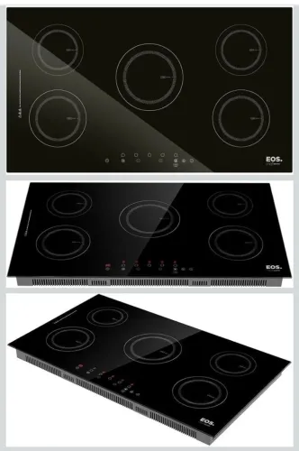 Cooktop de Indução 5 Bocas EOS 90cm 220V (9500W) - Modelo ECI05EP