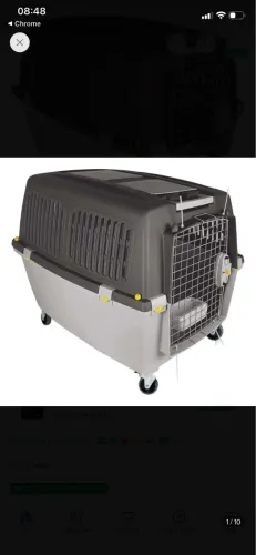 Vendo Caixa de Transporte Cinza Stefanplast Gulliver 4 para Cães e Gatos