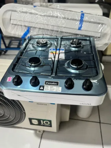 Fogão de mesa Esmaltec 4 bocas acend manual novo com garantia 