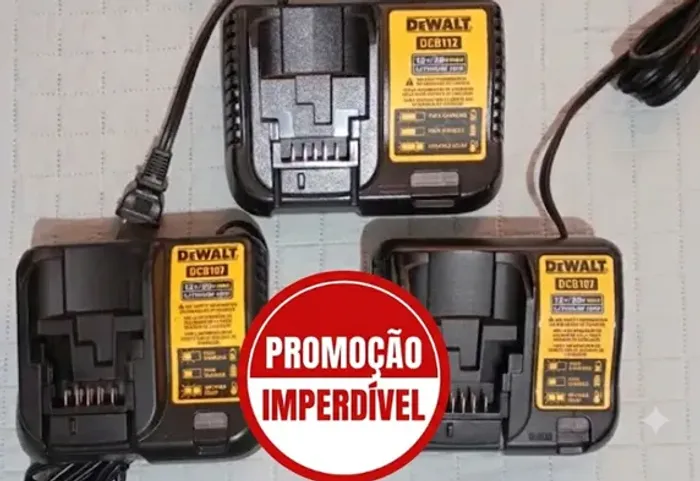 Carregador novo e original DeWALT (127V) - Não é bivolt