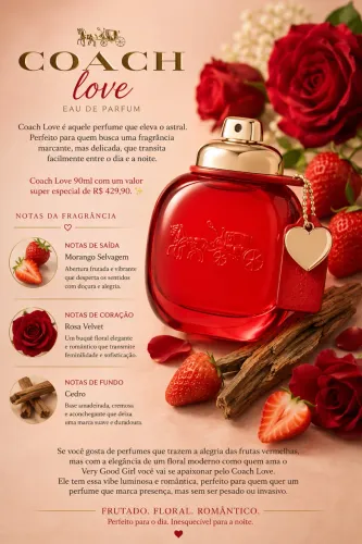 Coach love EDP 90 ml
