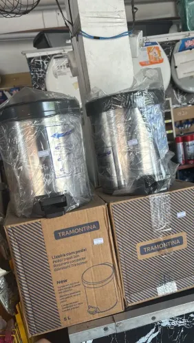 LIXEIRA INOX COM PEDAL 5 L - TRAMONTINA