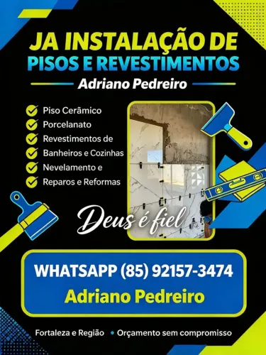 Instalação de pisos e revestimento acabamento impecável