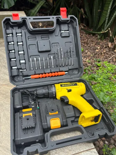 Parafusadeira e Furadeira a Bateria Soarfly 48V - Completa na Maleta