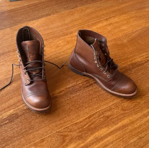 Bota Red Wing Iron Ranger 8111 Amber Harness - Usada 1 Vez (Tam 39 BR)