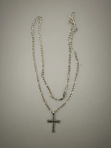 Corrente de prata 925 com crucifixo