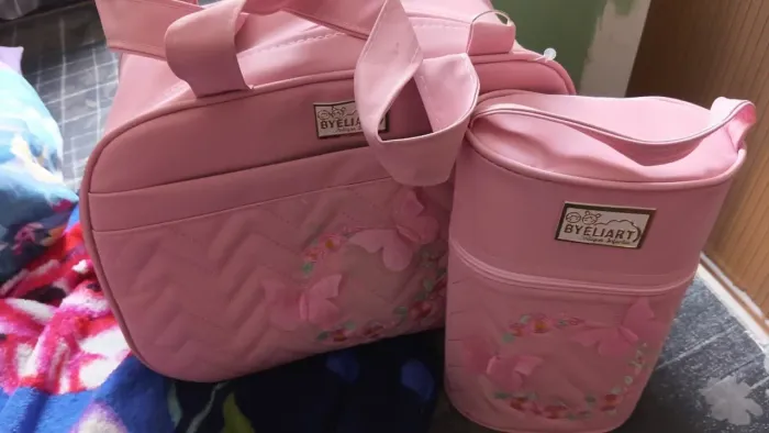 Kit bolsa de maternidade (bolsa grande e pequena )