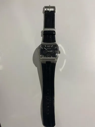 Relógio unissex Kennethcole Pulseira em couro preto