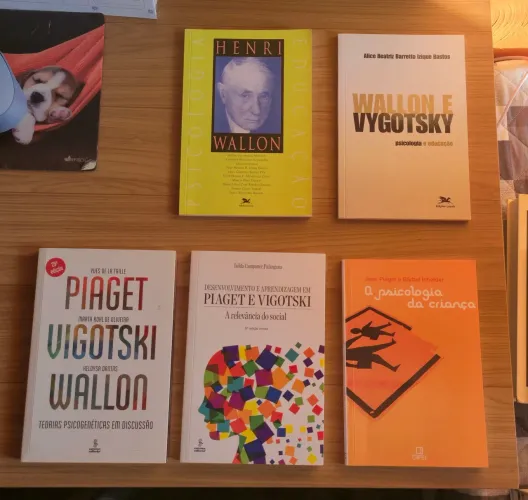 Kit 5 livros de Wallon, Piaget e Vigotski para estudos do desenvolvimento humano