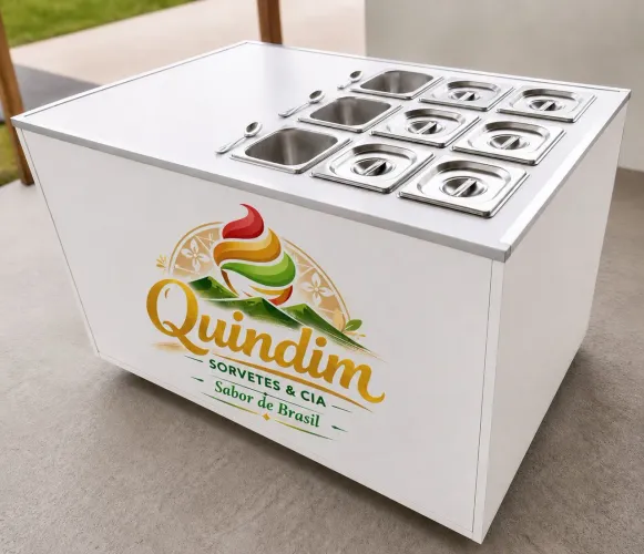Expositor para sorveteria/ açaiteria ( guloseimas / frutas/ chocolates / coberturas ).