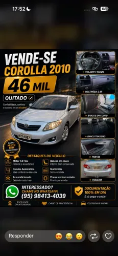 Toyota Corolla GLI 1.8 Flex 16V Mec. 2011