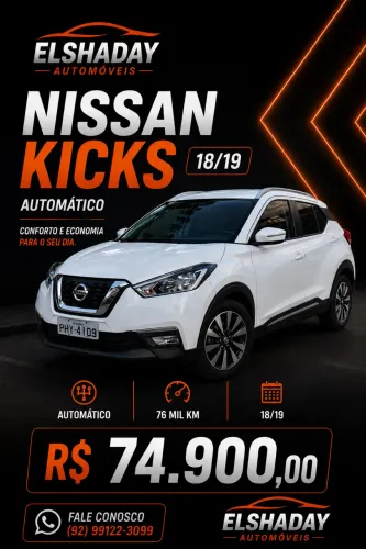 Nissan Kicks S 1.6 16V Flex 5P Aut. 2019
