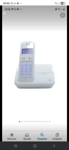 Telefone sem fio secretária eletrônica e identificador de chamada