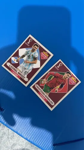 Figurinhas do messi e Cristiano Ronaldo Legend