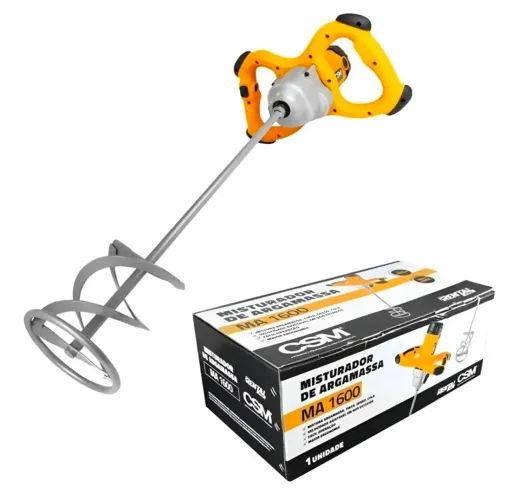 Misturador Elétrico De Argamassa 1600w Csm Ma 1600 Mono 220v