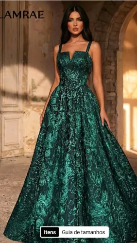 Vestido Verde Esmeralda luxo!