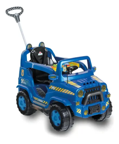 CARRINHO DE PASSEIO OU PEDAL INFANTIL 2 EM DIA DIIPI POLÍCIA CALESITA