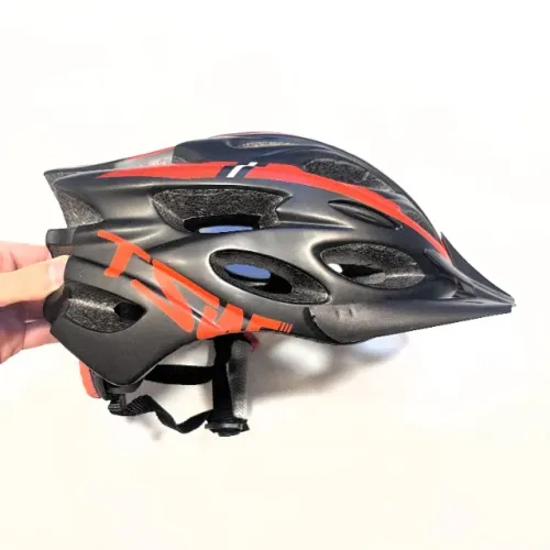 Capacete MTB TSW Tune 58 - Preto/Vermelho Fosco