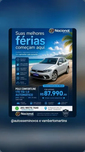Volkswagen Polo Comfortline TSI 1.0 Flex 12V Aut. 2023