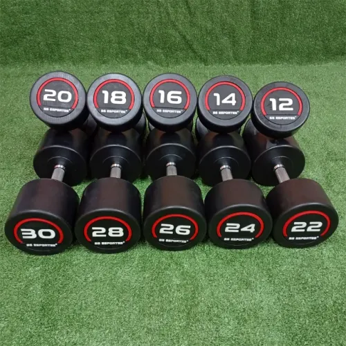 DUMBBELL REDONDO EM PU PREMIUM