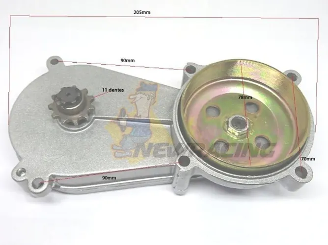 Caixa De Transmissão Mini Moto Pinhao / Quadriciclo 49 Cc