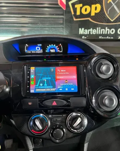 Multimídia 7 polegadas Carplay sem fio Android auto Toyota Etios 