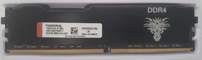 Memória PC DDR3 1333MHz/1.5V (PC3-10600) 8GB YONGXINXHENG com dissipador de calor