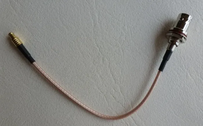 Cabo Pigtail MCX para BNC (perfeito para SDR) - RG316