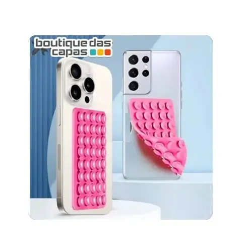 Suporte de silicone ventosa dupla face octobuddy para celular e tablet ipad iphone