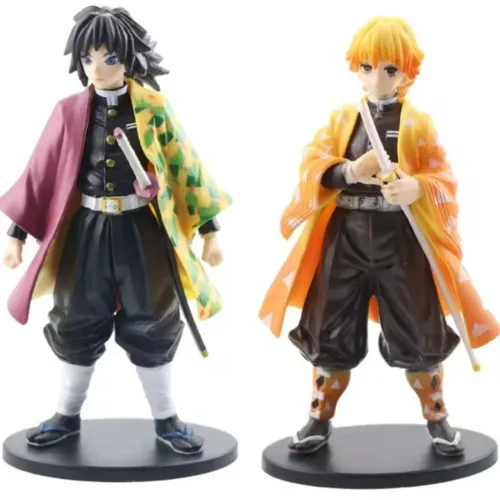 Boneco Giyu Tomioka e Zenitsu Agatsuma Action Figure