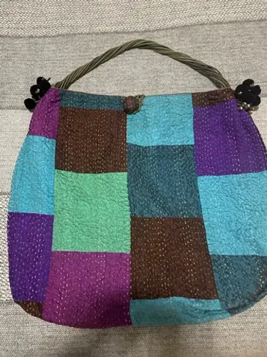 Bolsa lelis Blanc tecido colorido 