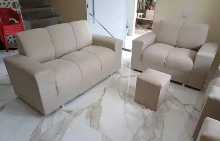 Jogo completo de 2/3 lugares mais puff de brinde entrega grátis