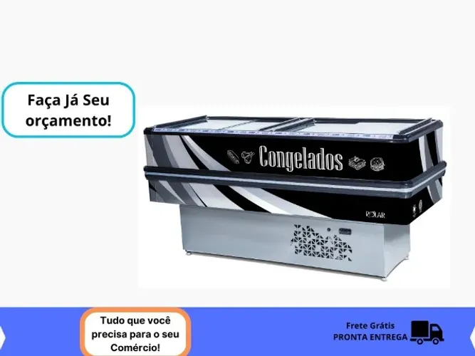 Ilha 2 Metros Preta Polar 110v