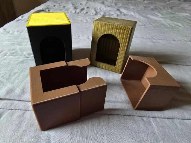  3x Deck box impressas em 3D