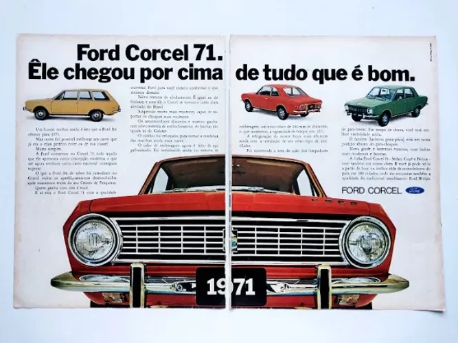 Ford Corcel e Belina 1971 - Propaganda de época