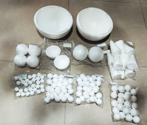 Kit de Isopor para Artesanato - Diversos Tamanhos e Formas