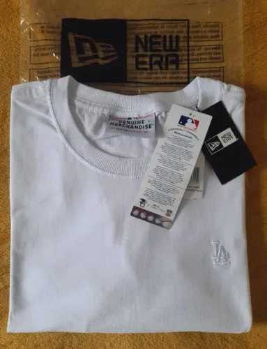 Camiseta Original New Era Mini Logo LA Branca - Tam: M e G