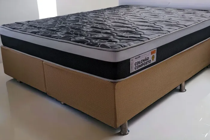 Cama Queen Colchão composto Falcon Ultra Firme